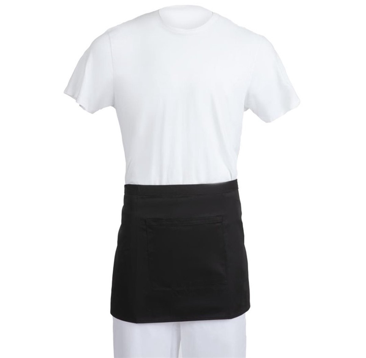 Whites Korte Sloof Zwart - Whites Chefs Clothing B131