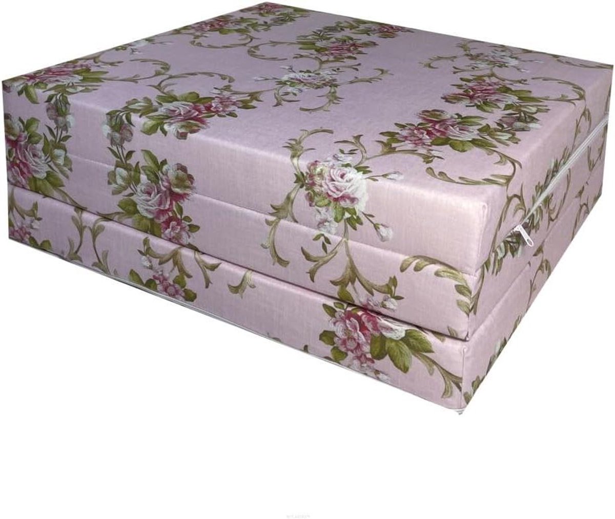 Opvouwbare Matras - Gastenbed Vouwbed - Comfortabel Slapen - Wasbare Hoes - 180x65x7 cm - Beige