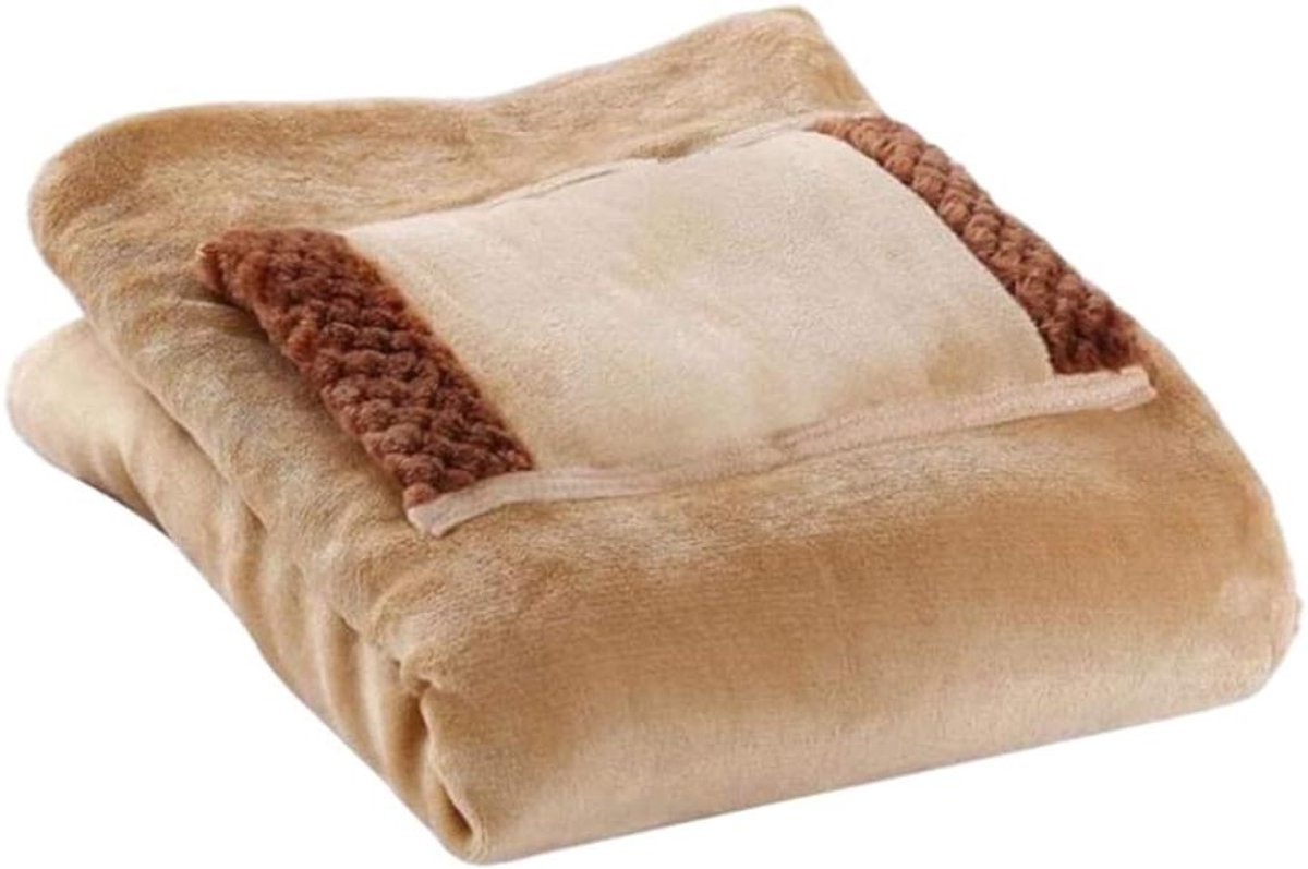 Verwarmde Deken - Elektrisch Kleed - Comfort Verwarmen - Met Handwarmer - 60x80 cm - Grijs