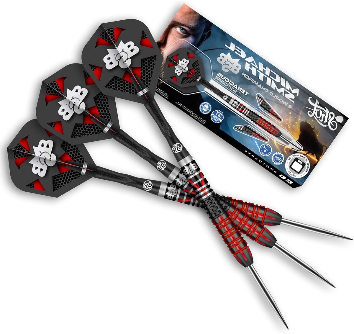 Dartpijlen Set - Stalen Darts - Precisie Werpen - 90% Tungsten - 24 Gram - Veelkleurig