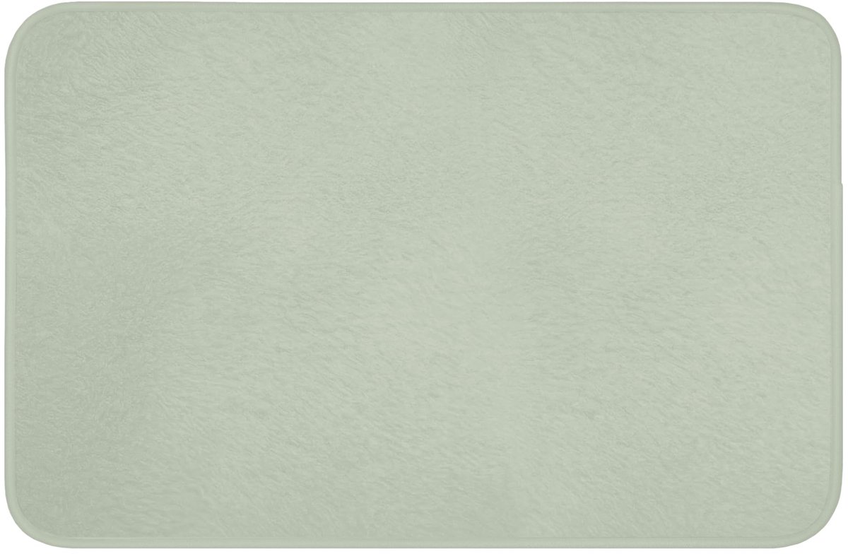 Badmat Rechthoekig 60x40 cm Badkamer Accessoires Bath Mat Anti Slip Wc Memory Foam Wasbaar Zacht Bathroom Toilet Mats Washable Mintgroen - Effen kleur