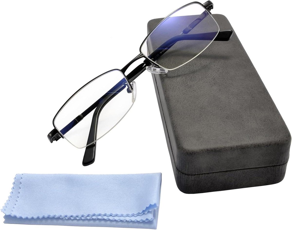 Blauw Licht Bril - Computer Bril - Scherm Tijd - Metalen Frame - Uniseks - Helder