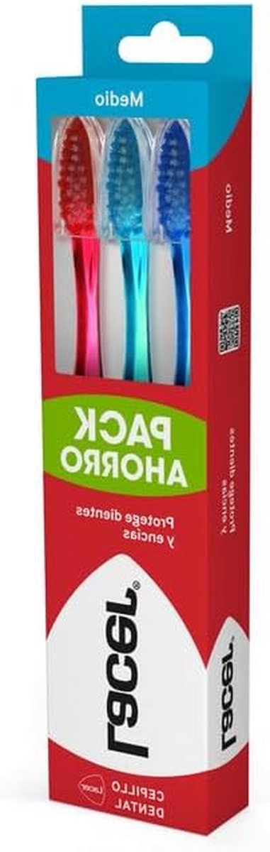 Tandenborstel Set - Mondverzorging - Dagelijkse Hygiëne - Ergonomisch Handvat - 3 Stuks - Blauw
