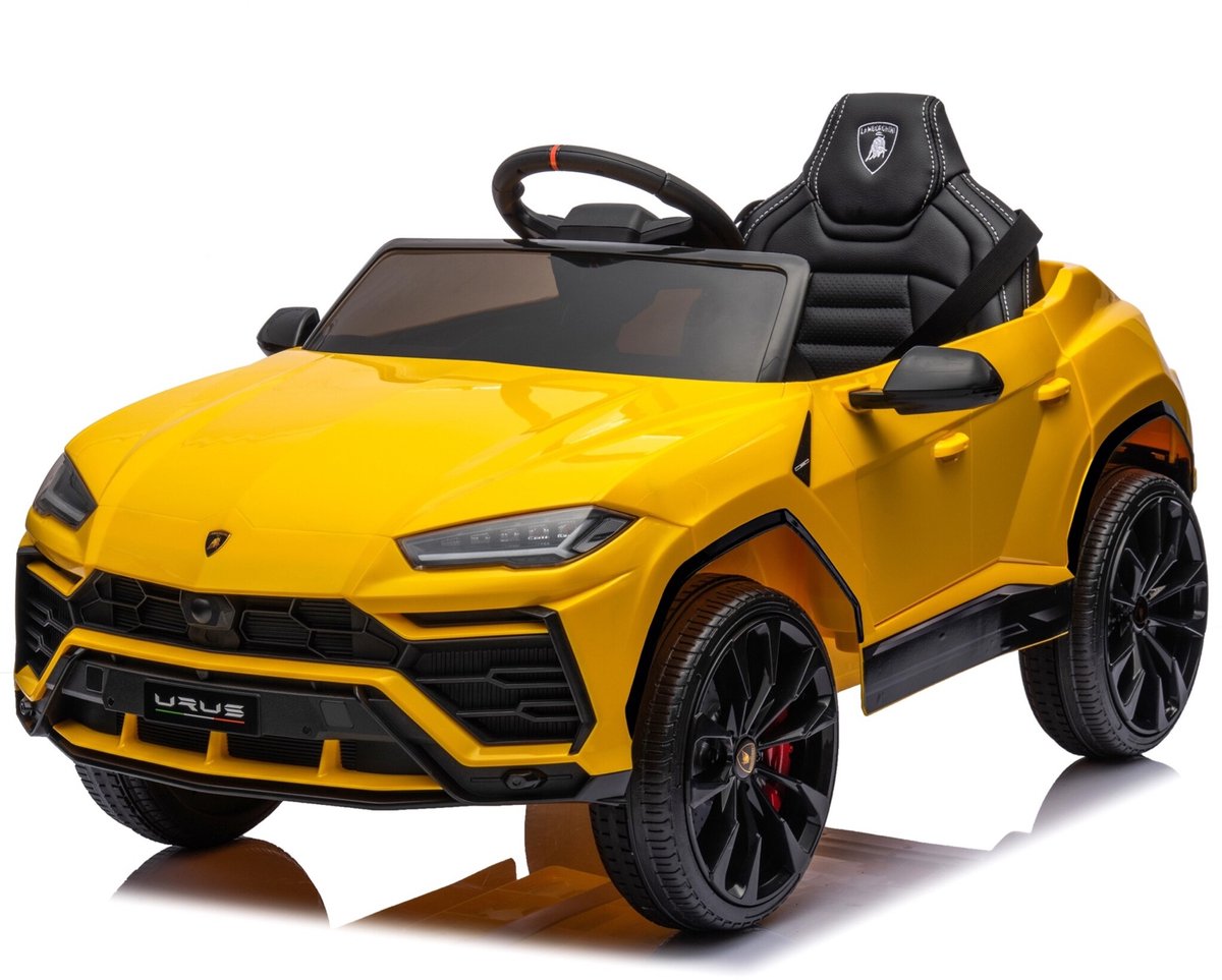 Elektrische kinderauto Lamborghini Urus 12V Accu auto voor kinderen Met Afstandsbediening (Geel)