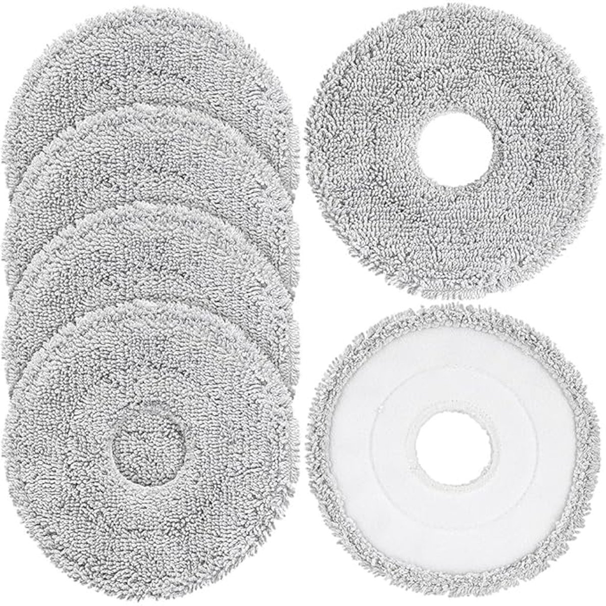 6 mop pads, geschikt voor Dreame L40 Ultra/X40 Ultra/X50 Ultra/L50 Ultra/L10S Ultra/L10s Pro Ultra Heat, vervangende onderdelen, geschikt voor Dreame L10S Ultra Gen2/L40S Ultra/X30 Ultra/L10 Ultra