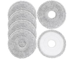 6 mop pads, geschikt voor Dreame L40 Ultra/X40 Ultra/X50 Ultra/L50 Ultra/L10S Ultra/L10s Pro Ultra Heat, vervangende onderdelen, geschikt voor Dreame L10S Ultra Gen2/L40S Ultra/X30 Ultra/L10 Ultra