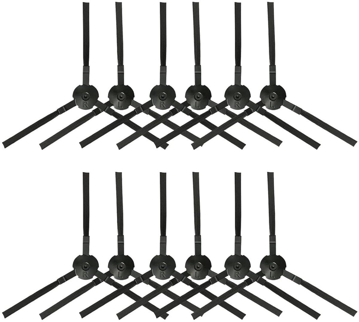 6 paar zijborstels vervangingsdelen, geschikt voor ILIFE V3 V3s V5 V5s Pro V50 V55, geschikt voor V3/V5/V3SPRO/V5SPRO zijborstels, robotstofzuiger onderdelen-Stijl 1