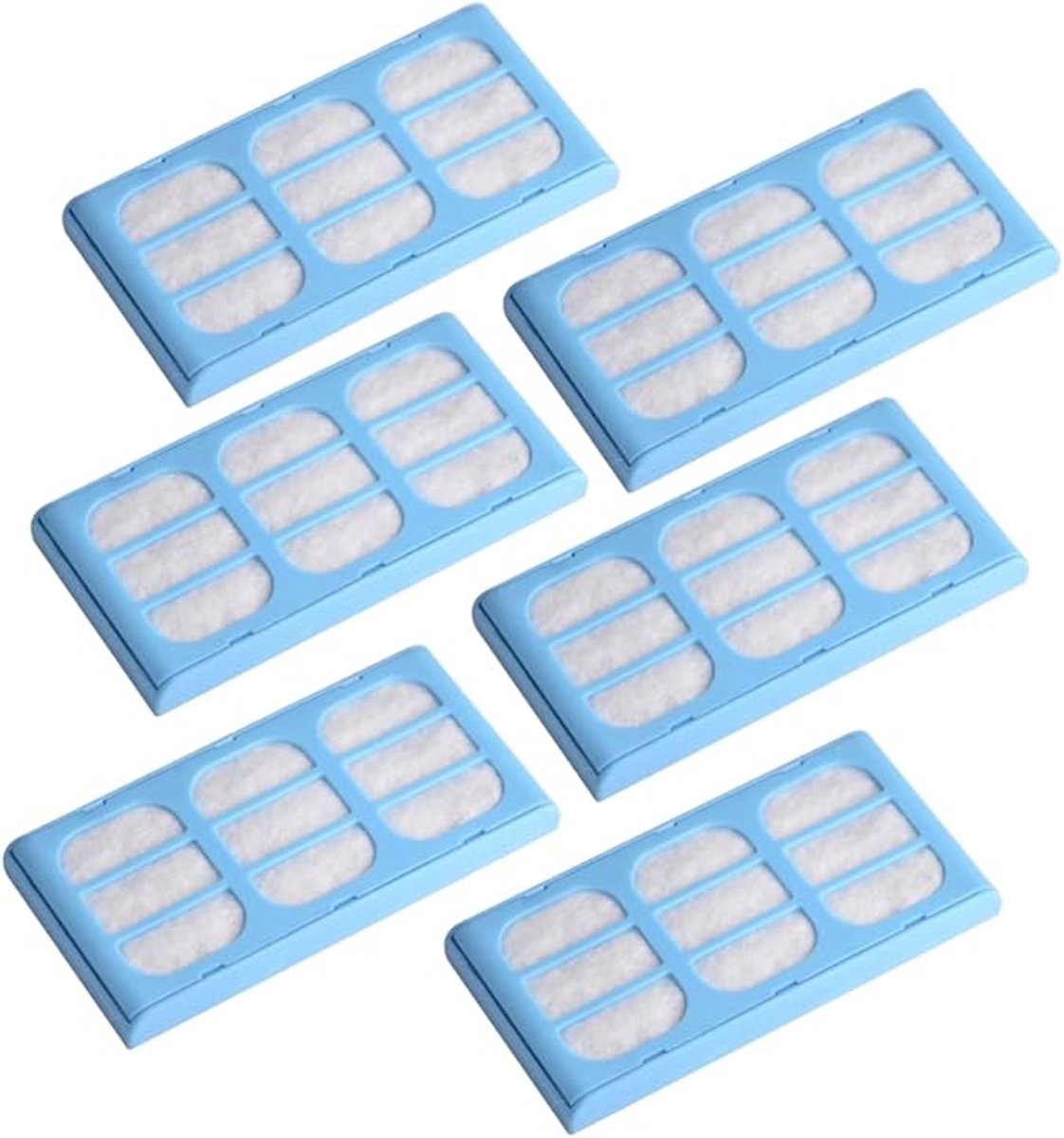 Geschikt voor Cat Mate & Dog Mate fontein vervangbare waterfilter cartridges, vervangende cartridges, fontein, set van 6-Stijl 1