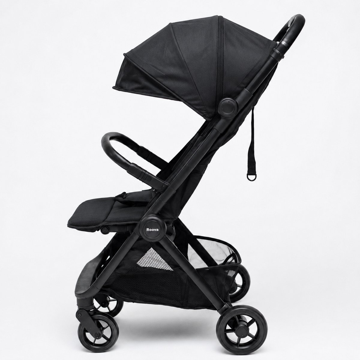 Roova® Move Buggy Zwart - Lichtgewicht Kinderwagen - Compact Inklapbaar