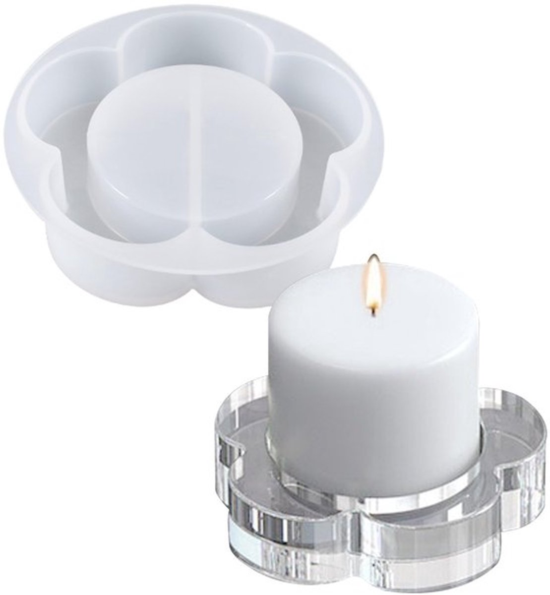 Dailygoods - Bloem Kandelaar - Siliconen Mal - DIY Decoratie