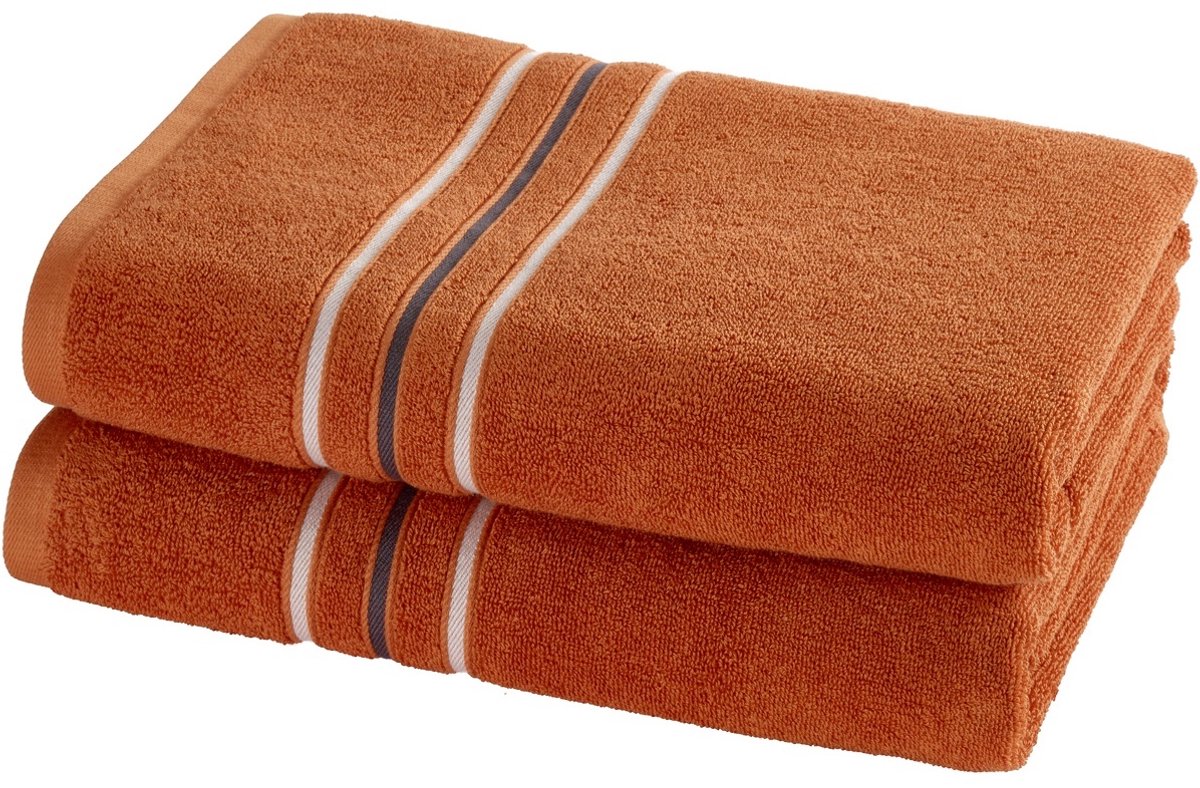 Moodit Douchelaken Bronze - set 2 st. - 70 x 140 cm - 100% Katoen