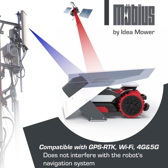 Garage voor robotmaaier, geschikt voor gazons tot 5000 m², met transparant dak en UV-bescherming — afbeelding 2