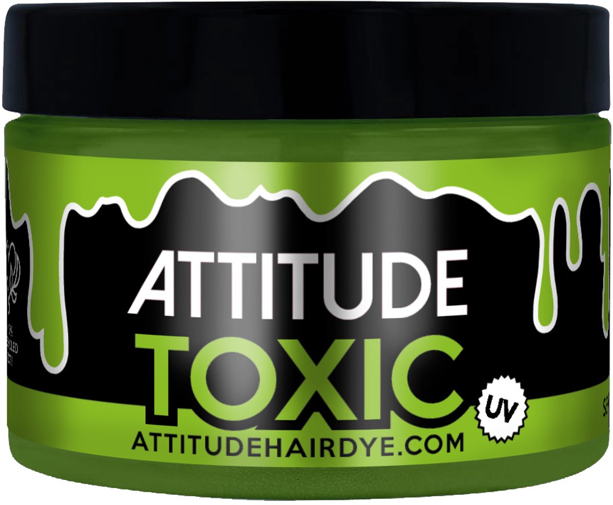 Attitude Hair Dye Semi permanente haarverf Toxic Neon UV Groen