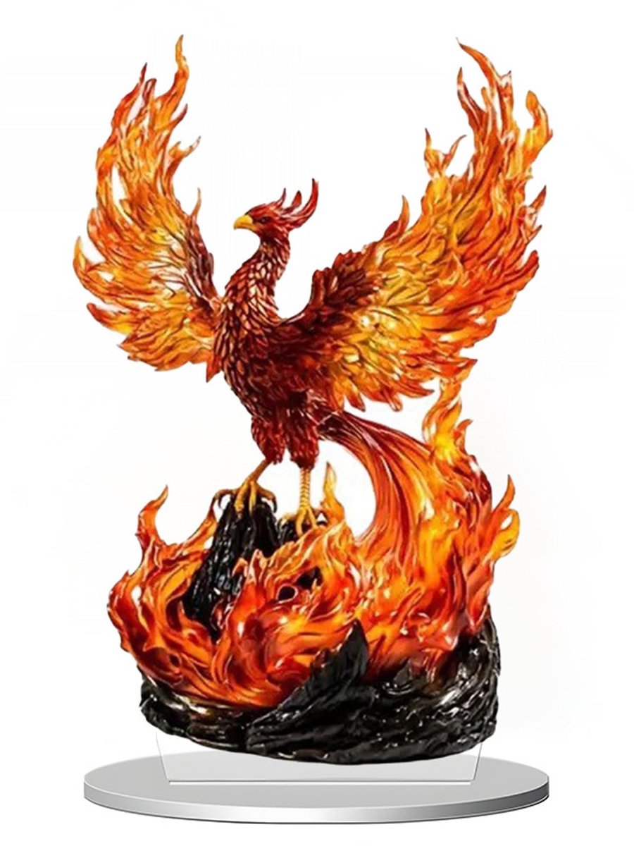 2D Mythische Feniks Acryl Home & Office Desktop Ornament Legendarische Vuur Feniks 2D Acryl Beeldje Verjaardagscadeau
