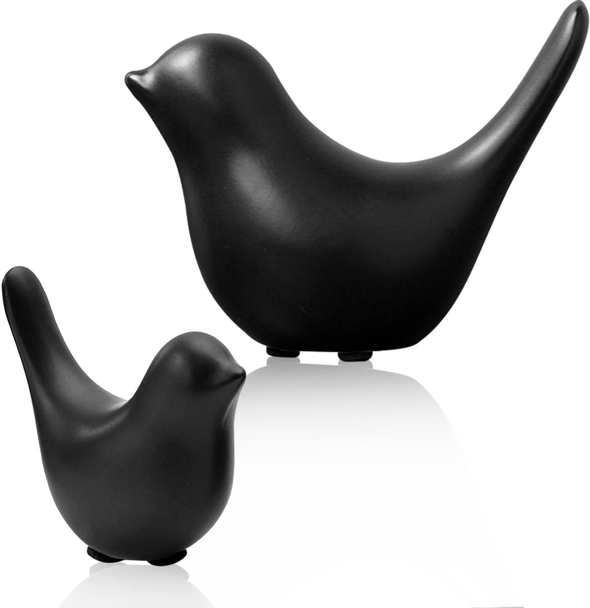 standbeeld vogel figuren: 2 stuks keramische vogel, decoratie, moderne dierensculpturen, vogels, porselein, voor decoratie, ornamenten, woonkamer, slaapkamer, kantoor, bureau, kasten