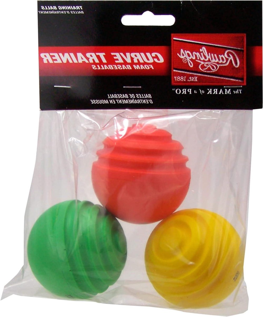 Curve Trainer Ballen - Oefenballen Honkbal - Hand-oog Coördinatie - Spiraalvormig Ontwerp - 3 Stuks - Meerkleurig