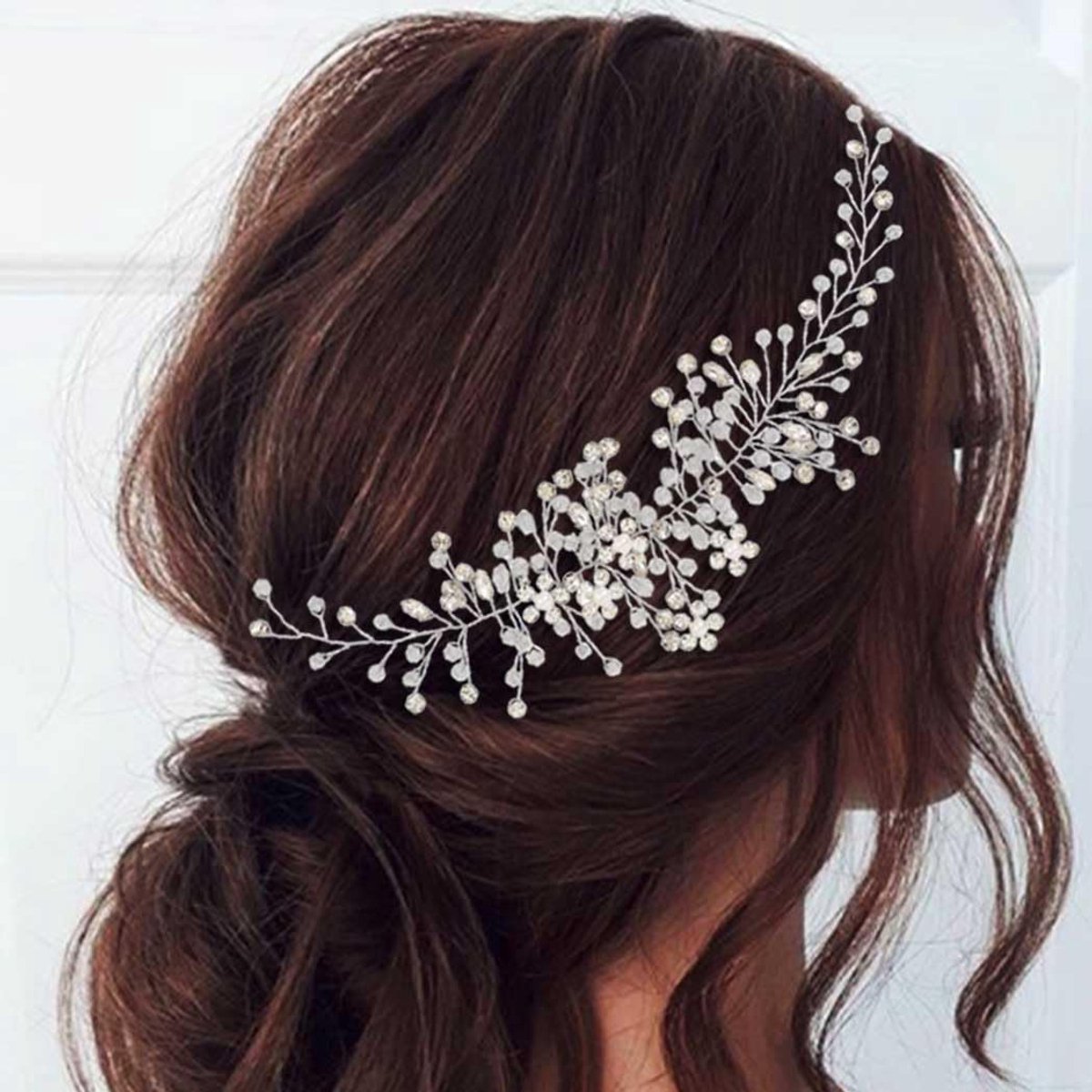 Haarparels voor bruid, bruiloft, kristal, haarsieraad in takvorm, haaraccessoires voor vrouwen en meisjes