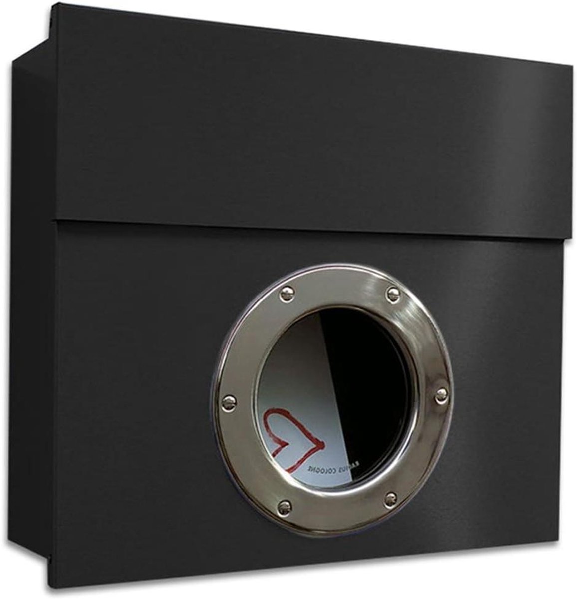 Brievenbus - Postkast - Post Ontvangen - Gecertificeerd Frustratievrij - 40.7 x 12.5 x 37 cm - Zwart