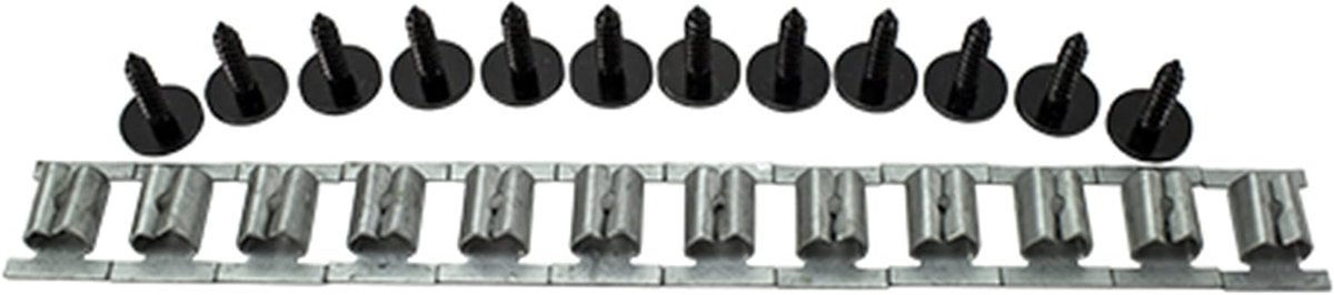 Motorafdekking Bevestigingsset - Reparatieset Clips - Auto Onderhoud - Hoge Kwaliteit Vervanging - 10 x 2 x 5 cm - Zwart