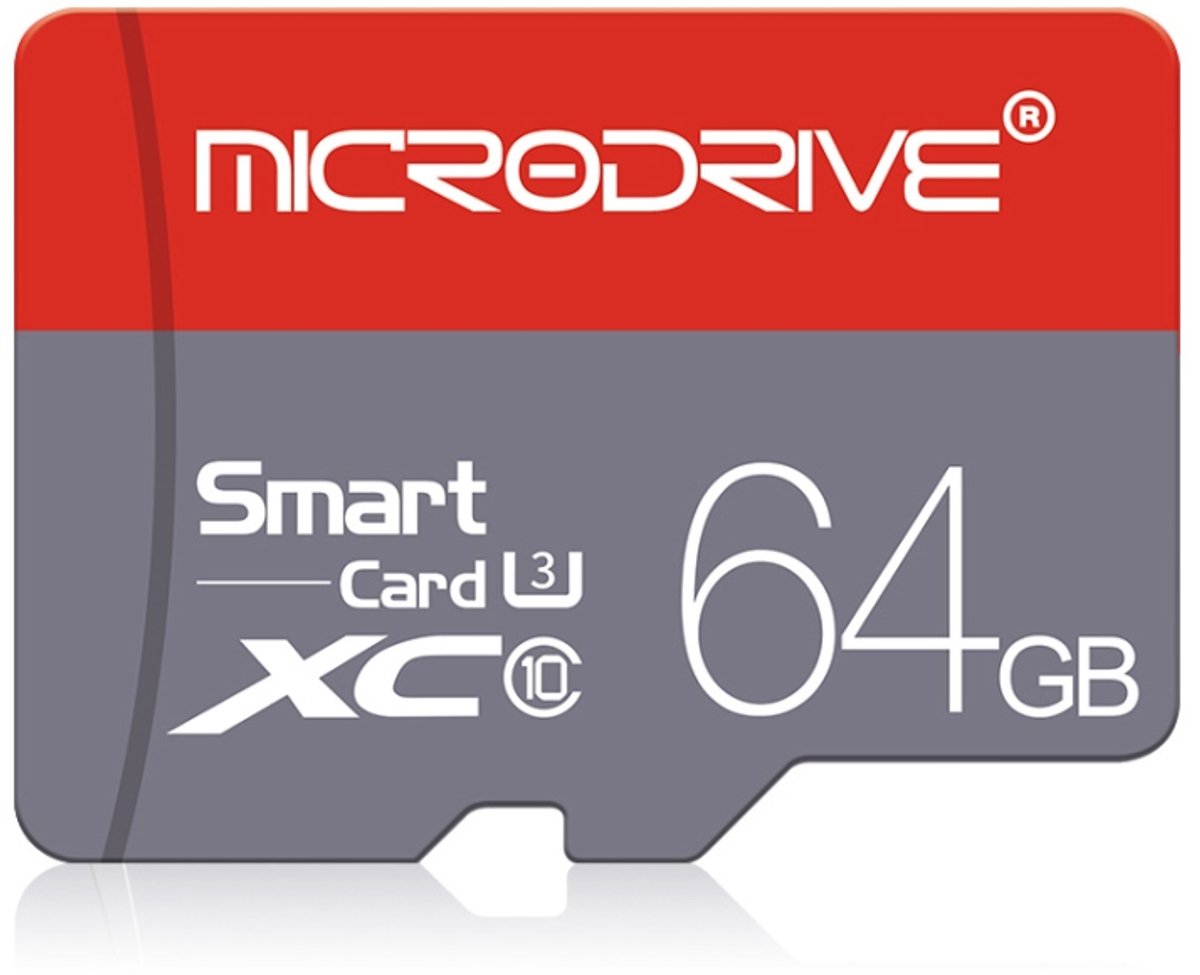 Microdrive 64GB High Speed Class 10 Micro SD (TF) geheugenkaart