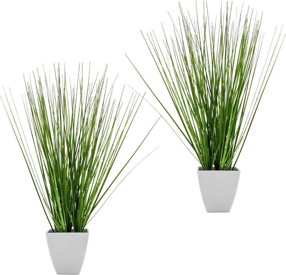 Kunstgras set - Decoratie gras - Kamerdecoratie - Natuurgetrouwe replica - 44 cm - Groen