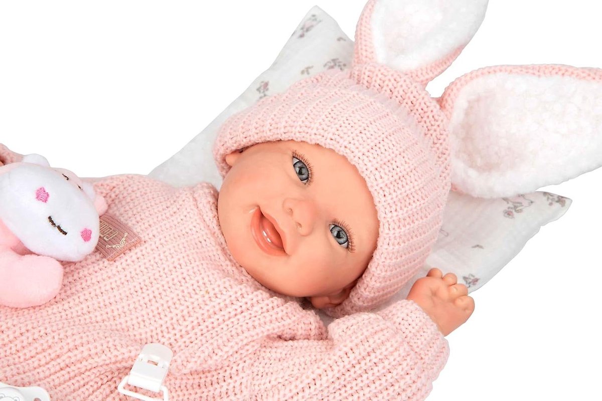 Realistische Baby Pop - Reborn Pop Babypop - Kinderspel - Met Vanillegeur - 45 cm - Roze