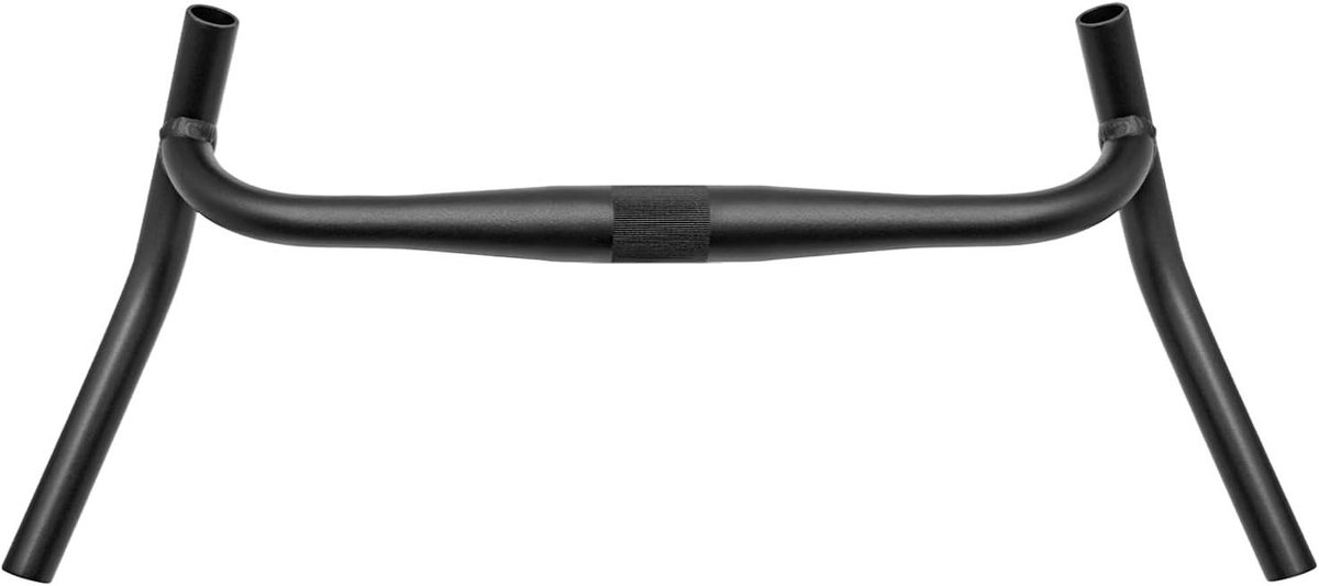 Fietsstuur Aluminium - Racefiets Stuur - Lange Afstand Fietsen - Externe Zwenkhoek - 530 mm Breed - Zwart