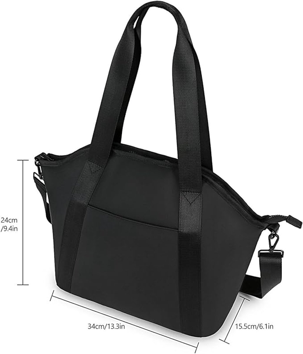 Luiertas Tote - Waterdichte Opbergtas - Luxe Luiertas Grote Capaciteit - Waterproof Mom Bag - met Schouderriem - Modieuze Verzorgingstas en Reistas - voor Babybenodigdheden - Creme – foto 2