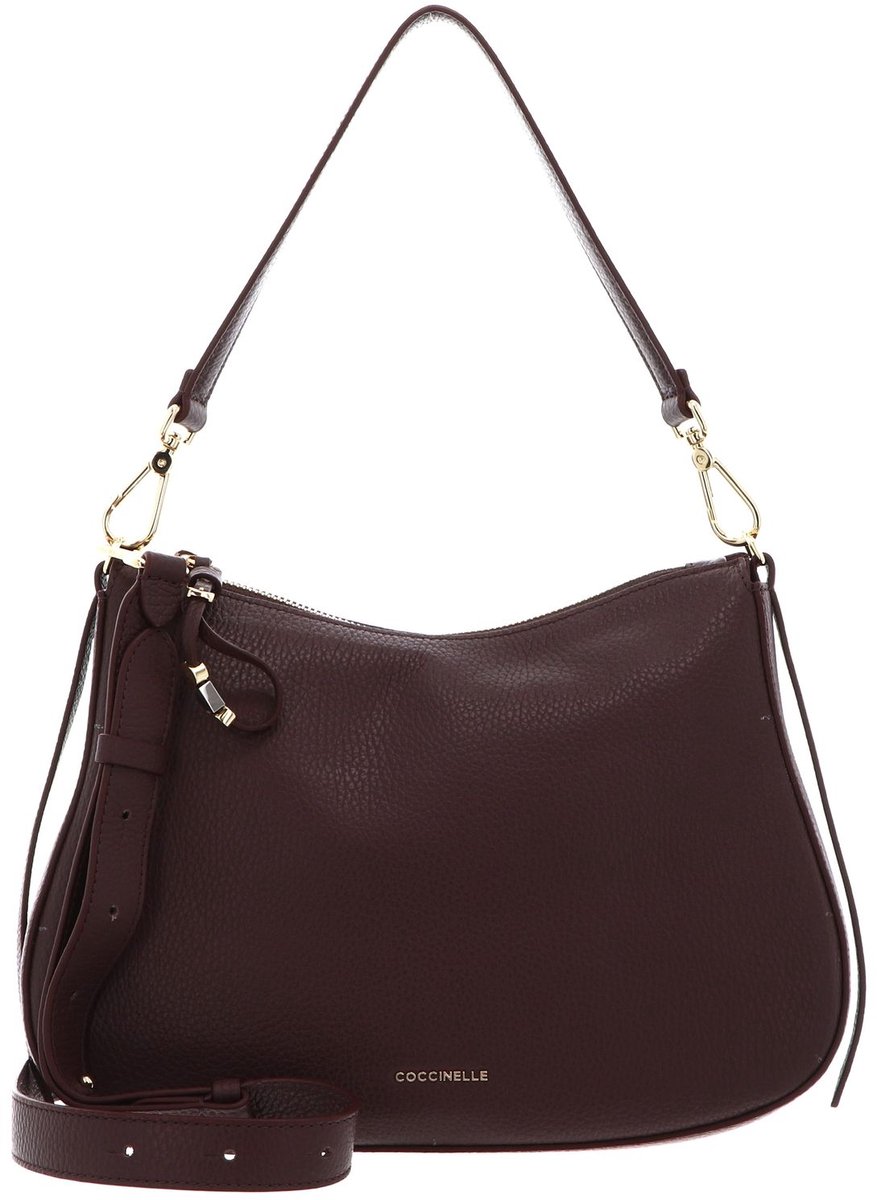 COCCINELLE Leren schoudertas Nory Shoulderbag Berry donkerpaars