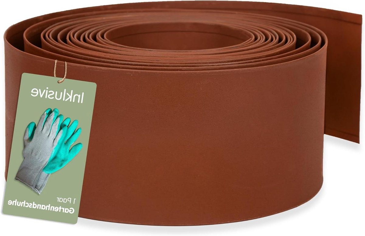 Gazonrand Metaal - Tuinrand Roestlook - Tuin Afscheiden - Decoratieve Roestkleur - 14 x 500 cm - Roestbruin