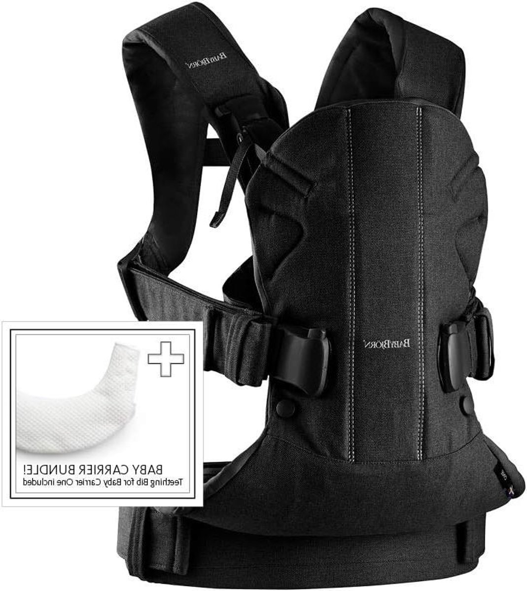 Babydrager One - Baby draagzak - Baby dragen - Heupvriendelijk - 103 kg - Zwart