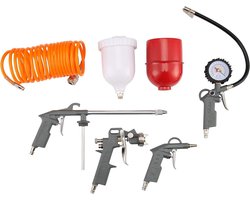 Perslucht Accessoireset - Compressor Set - Klus Werk - Uitgebreide 5-Delige Set - 5 Meter Slang - Niet gespecificeerd