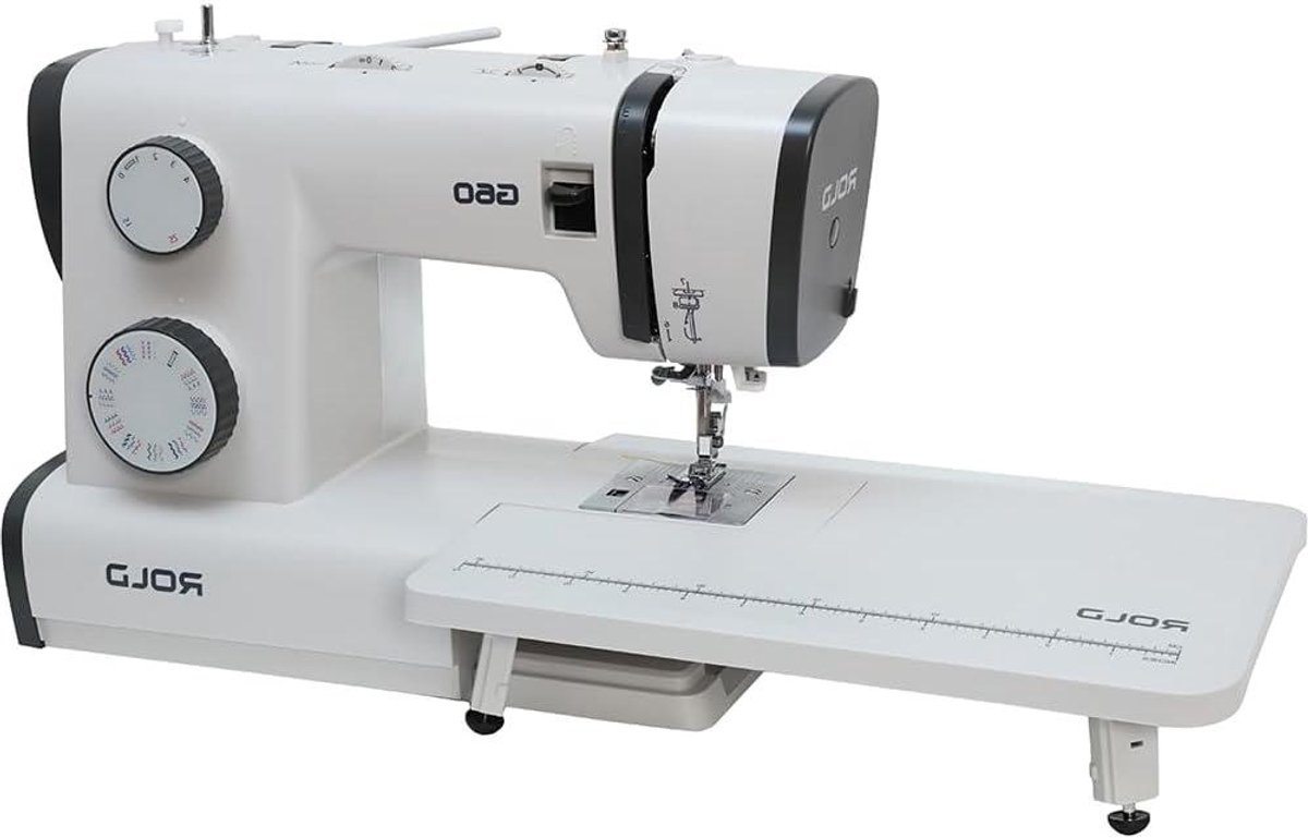 Elektrische Naaimachine - Naaimachine met Tafel - Kleding Maken - 32 Naaiprogramma's - 6.2 Kilogram - Grijs Zwart