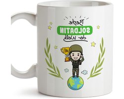 Cappuccinokop - Koffiemok Theekop - Cadeau Geven - Vaatwasser Magnetronbestendig - 350 ml - Wit
