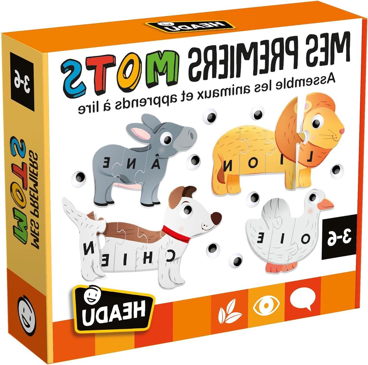 Dieren Puzzels - Educatieve Puzzels - Kinderen Leren Lezen - Zelfherstellende Onderdelen - 12 Stuks - Meerkleurig