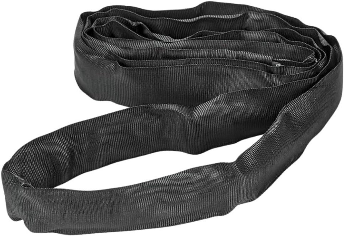 Ronde Hefband - Draagriem Kraanlus - Materiaal Transport - Polyester Kern - 3 meter - Zwart