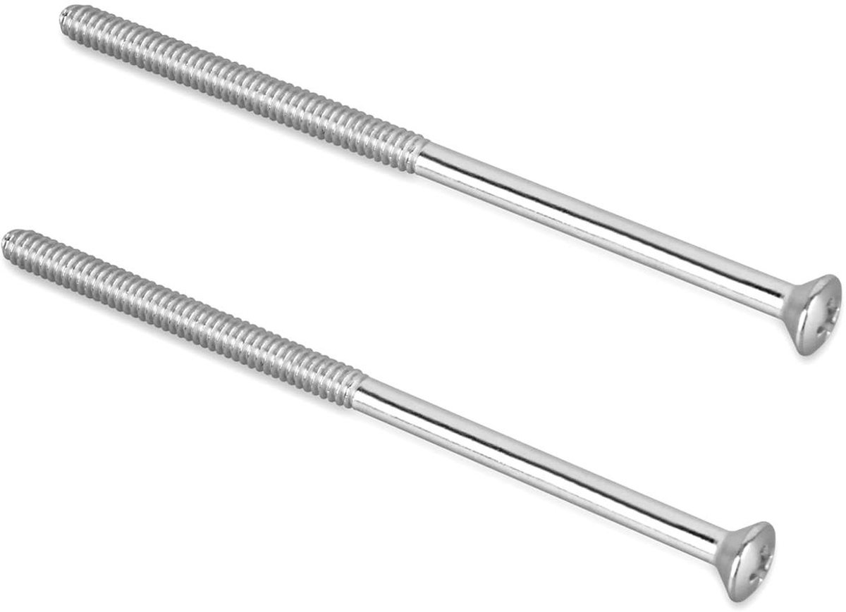 Rozet Sierschroeven - Kraanschroeven Delta - Douchekraan Reparatie - Roestvrij Staal - 98 cm Lengte - Zilver