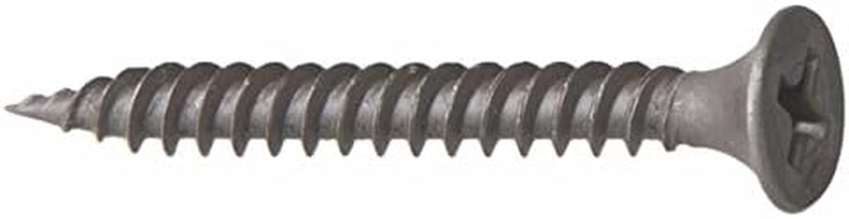 Snelbouwschroeven - Gipsplaatschroeven - Gipsplaten Monteren - Fijne Schroefdraad - 39 x 35 mm - Zwart
