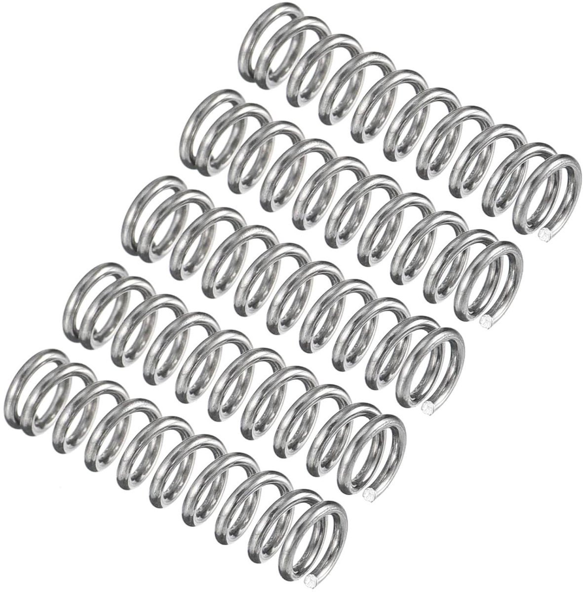 Drukveren RVS - Compressieveren Set - Apparaten Reparatie - 304 Roestvrij Staal - 5mm x 20mm - Zilverkleurig
