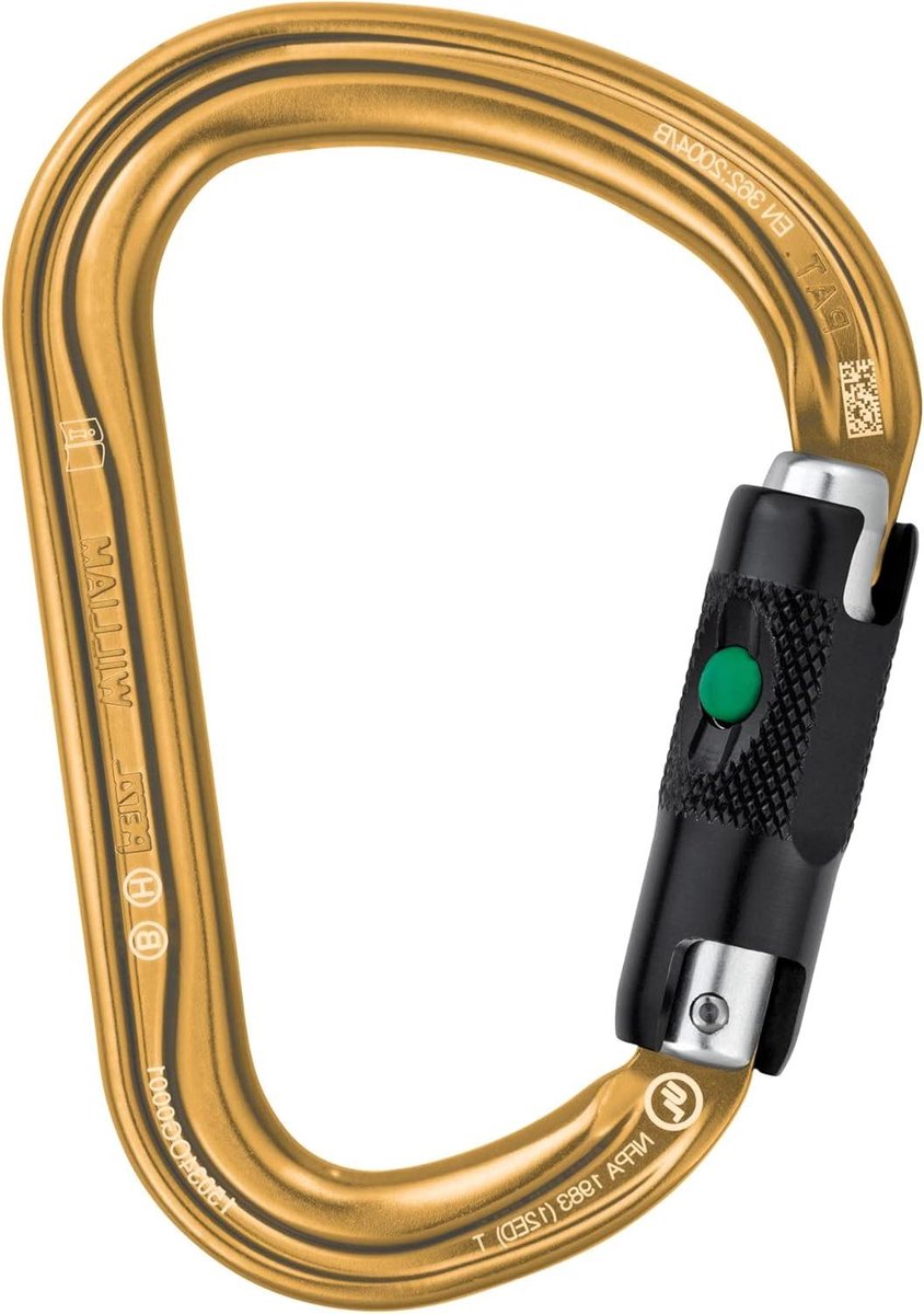 Grote Karabiner - Klimhaak Bevestiger - Materiaal Koppelen - H Profiel Ontwerp - 27 kN Weerstand - Goud