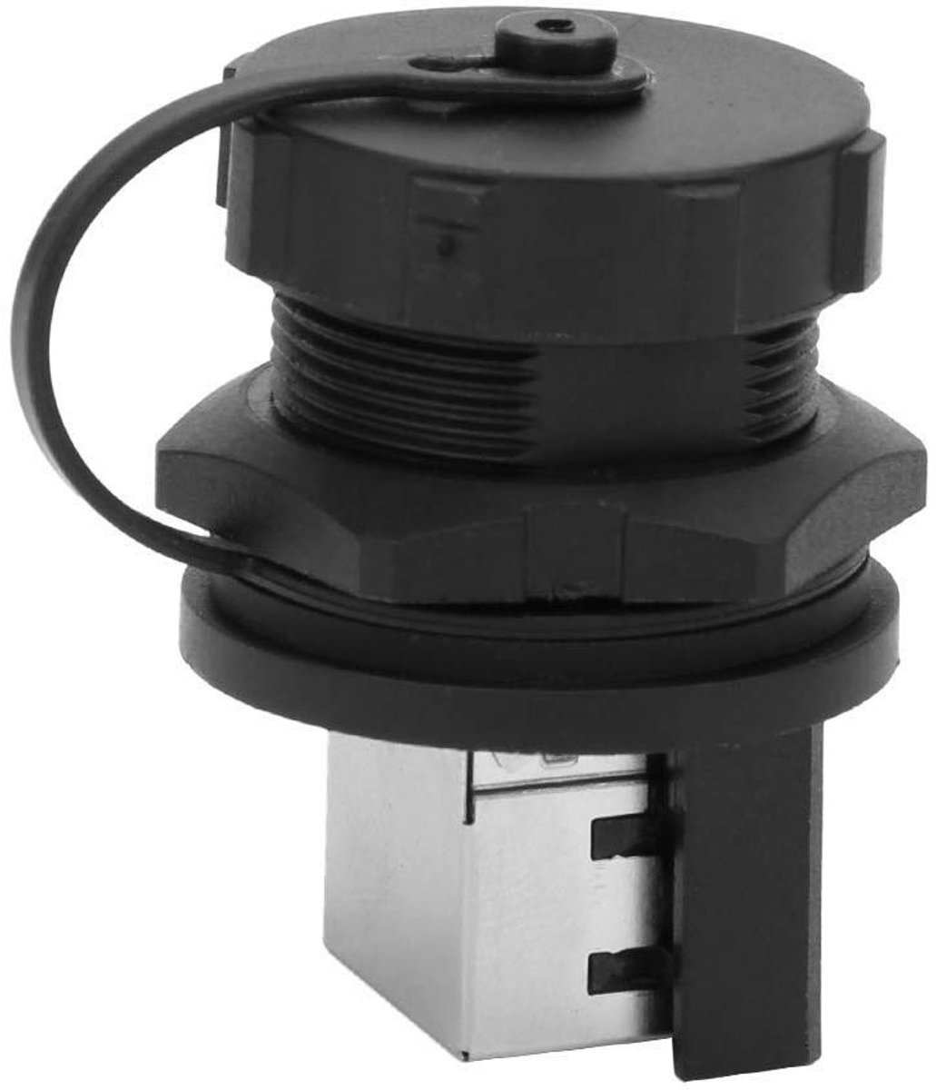 Waterdichte RJ45 Koppeling IP67 Paneelmontage 180° Netwerkconnector