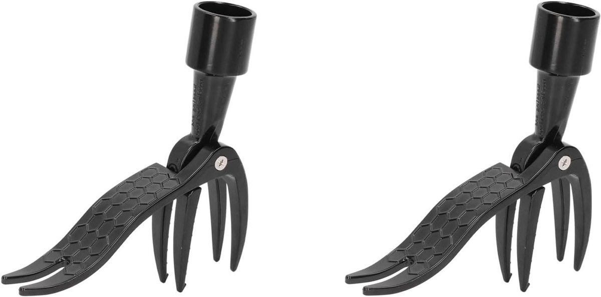 Onkruidsteker Set - Handgereedschap Tuin - Onkruid Verwijderen - Staand Ontwerp - 2 stuks - Zwart