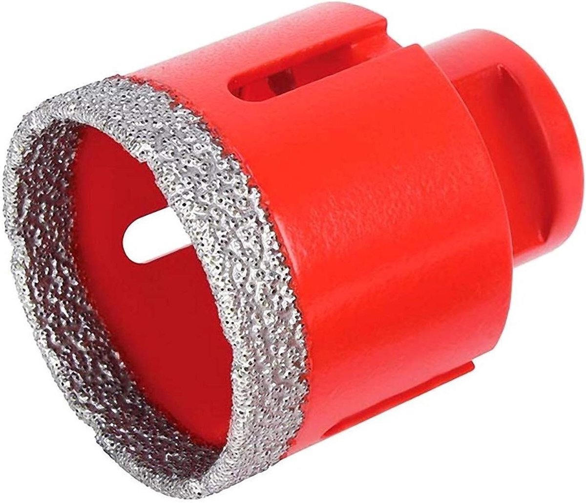 Diamantboor M14 - Tegelboor Steenboor - Gaten Boren - Voor Haakse Slijper - 65 mm - Grijs