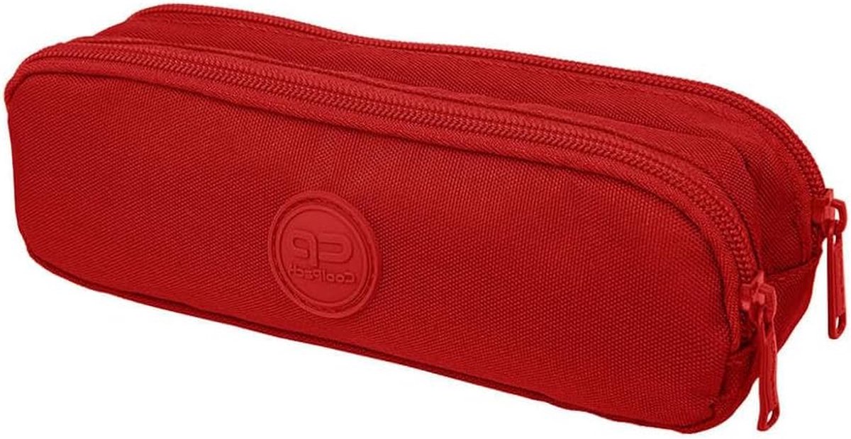 Pennenetui - Etui potloden - Spullen organiseren - Gemaakt van gerecycled materiaal - 22 x 8 x 5 cm - Rood
