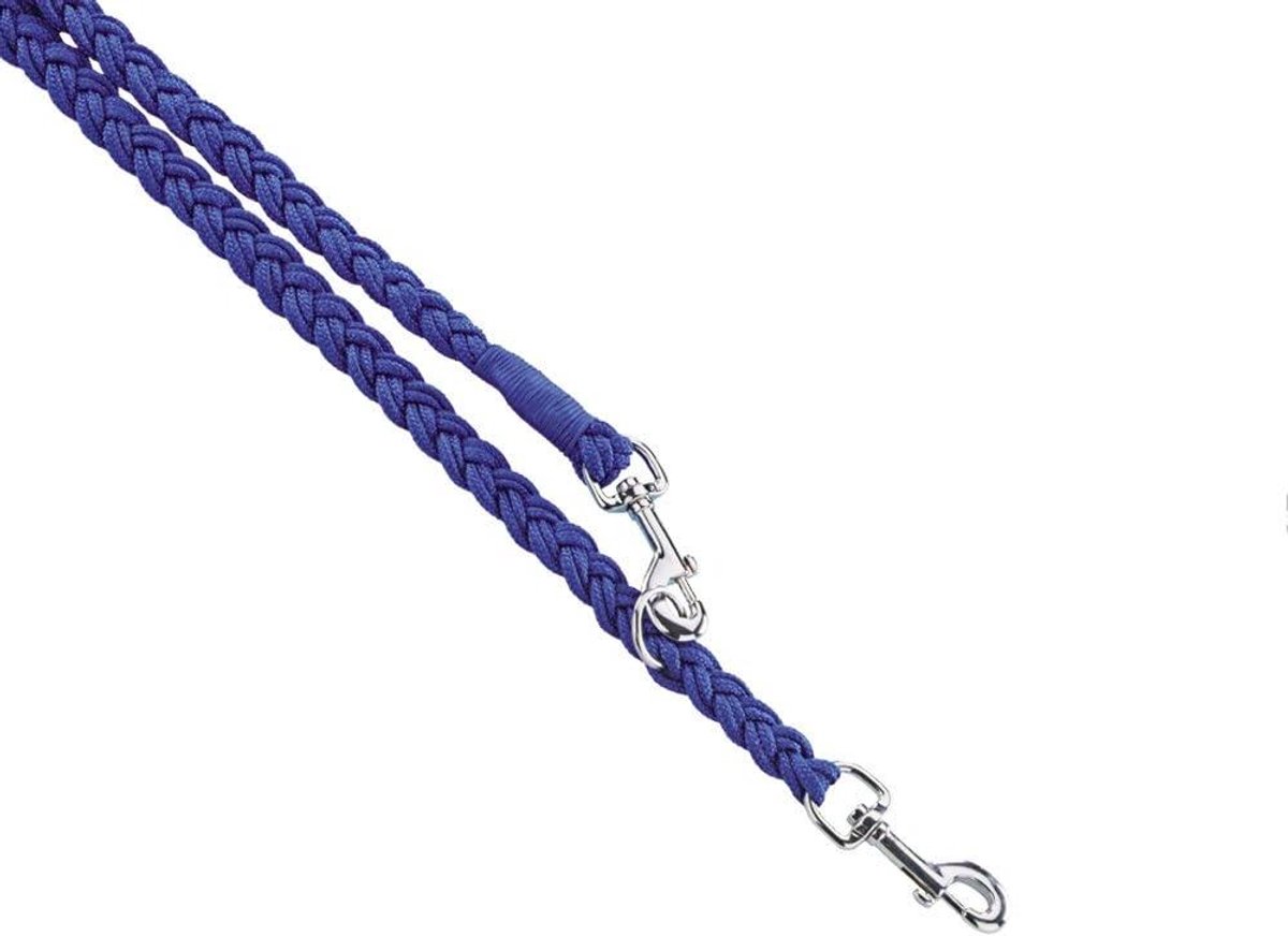 Gevlochten Hondentuig - Hondenlijn Nylon - Veilige Wandelingen - 3-voudig Verstelbaar - 200 cm - Blauw