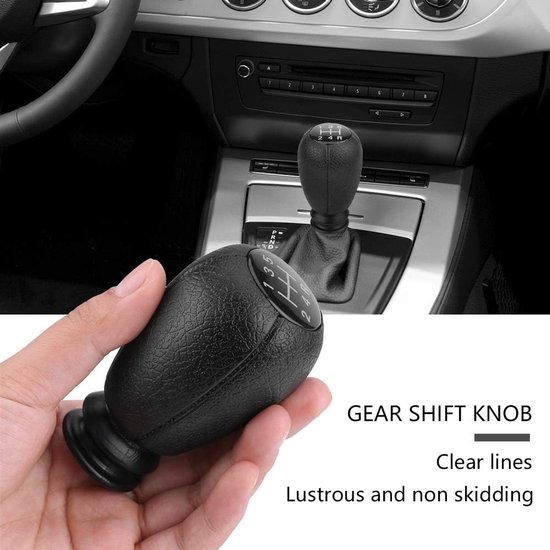 Versnellingspook Knop - Schakelknop Handmatig - Auto Interieur - Ergonomisch Ontwerp - 83 cm Hoog - Zwart — afbeelding 3