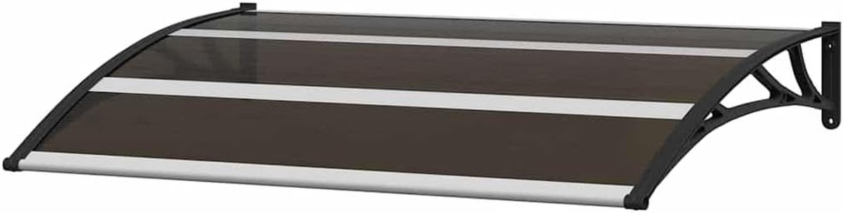 Deurluifel - Regenkap Deur - Bescherming tegen Weer - Duurzaam Polycarbonaat - 120x75 cm - Zwart