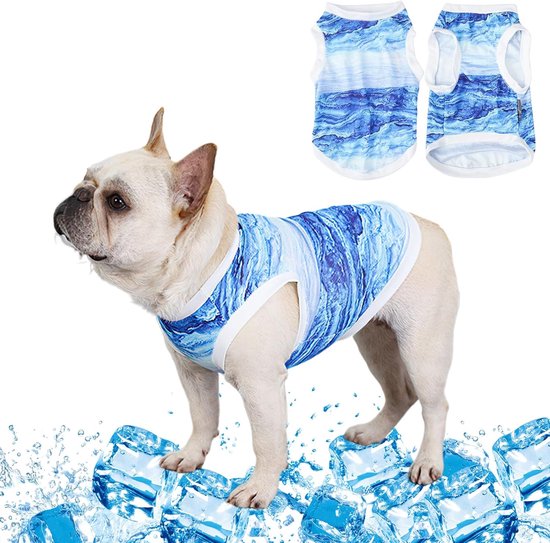 Koelvest voor honden - Blauw XL - Koeljas hond - Ademend - lichtgewicht - cooling vest hond - verkoelend zomer vest - Voor kleine tot middelgrote rassen - 1stuk