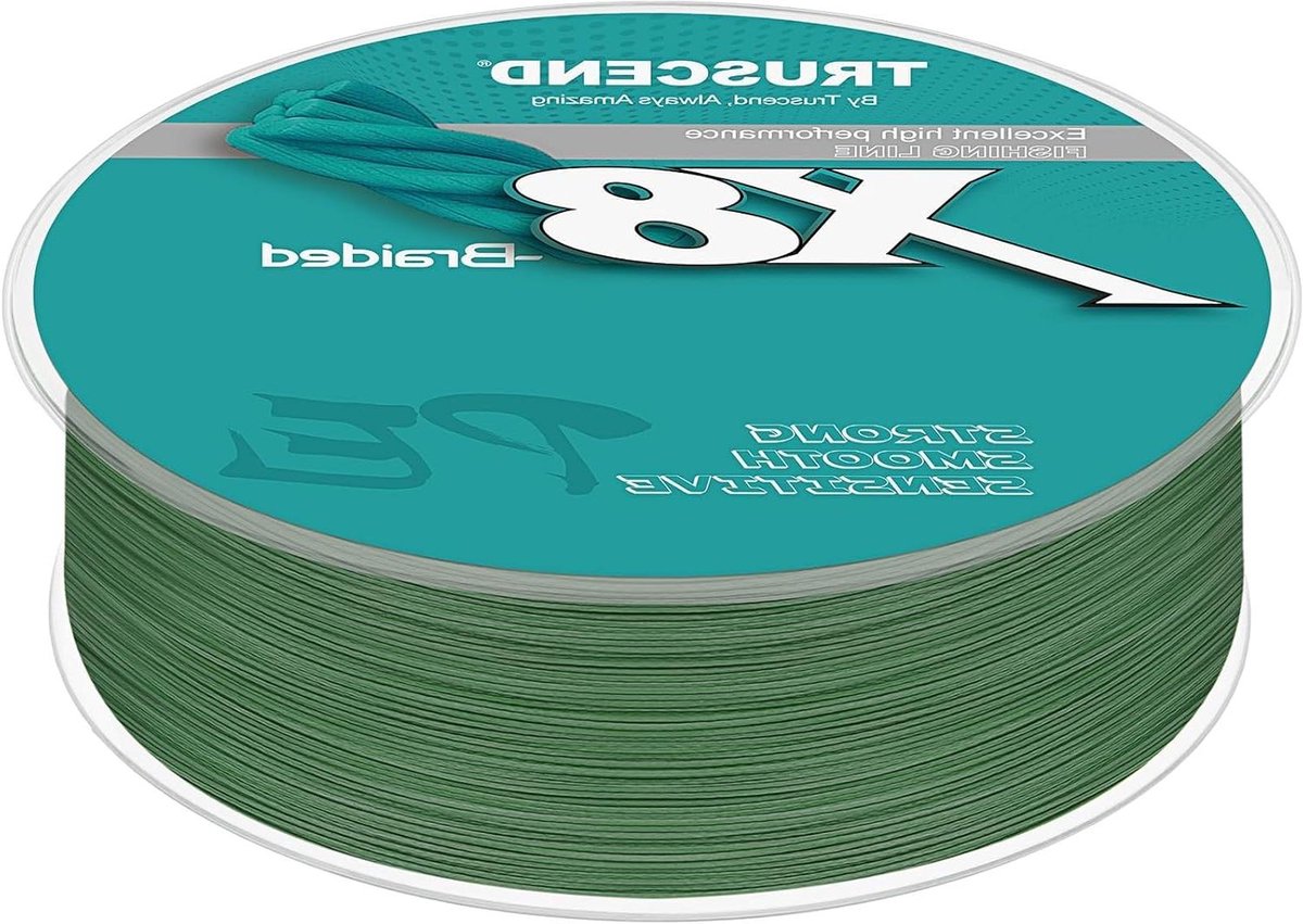Gevlochten Vislijn - Visdraad PE Lijn - Vissen Vangen - 8-voudig Gevlochten PE - 0.35 mm 300 Yds - Groen