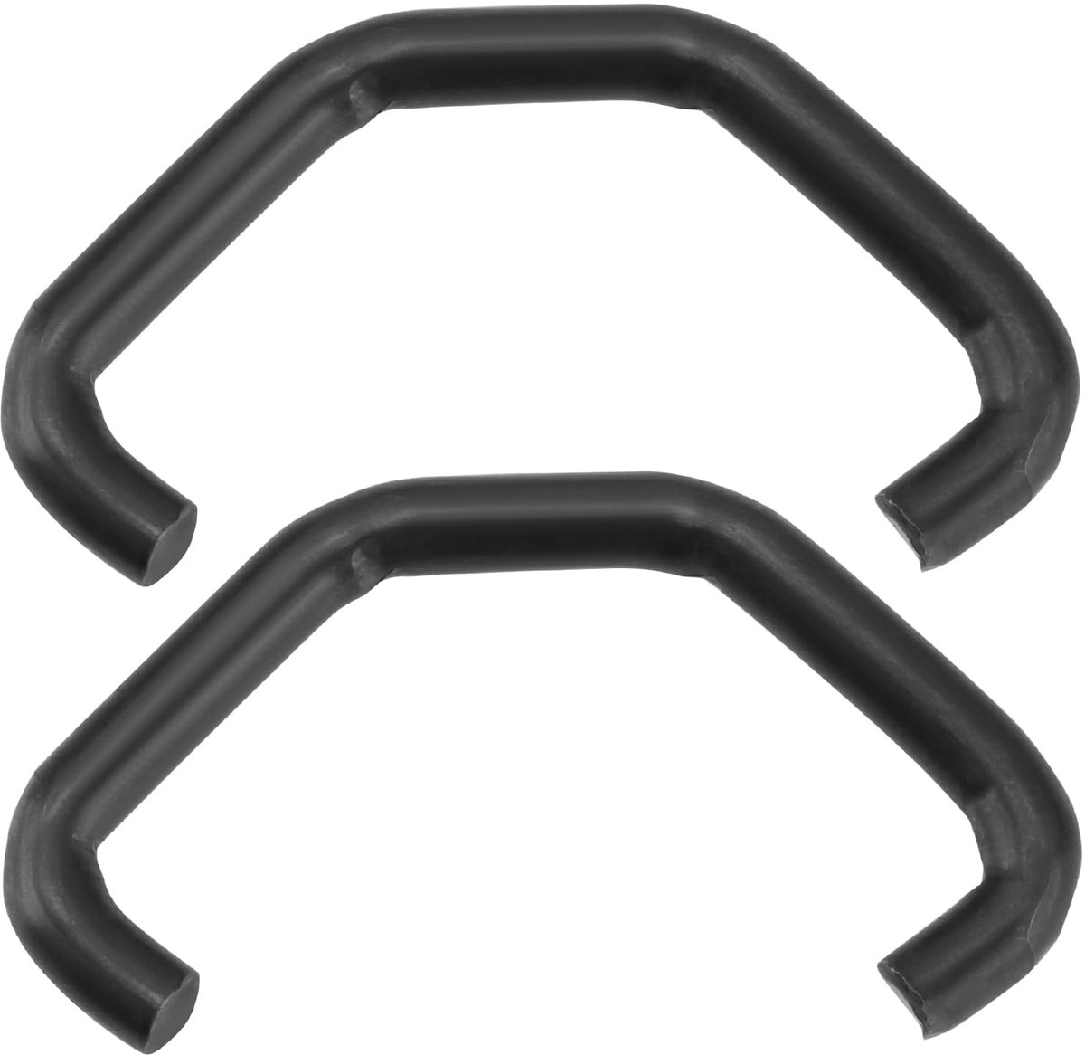 2pcs Car Wiper Arm Tension Spring Hooks 38mm 3.5mm Wire Diameter Windshield Rocker Spring Hooks Car Wipers Matching Hooks Black